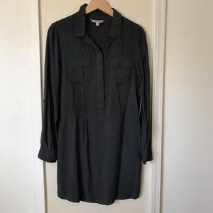 Ann Taylor Gray Shirt Dress